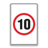 SPEED LIMIT 10 SIGN